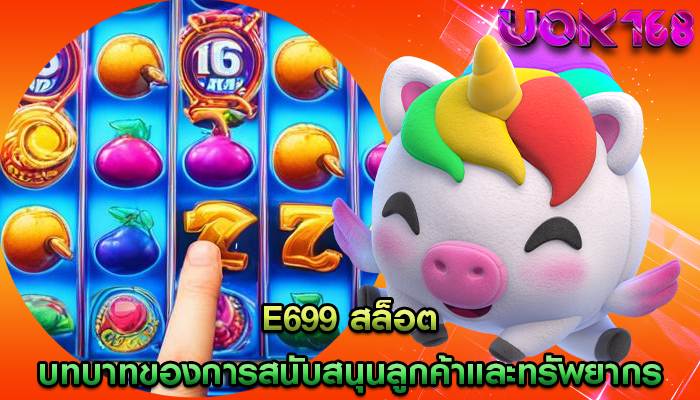 e699 สล็อต บทบาทของการสนับสนุนลูกค้าและทรัพยากร