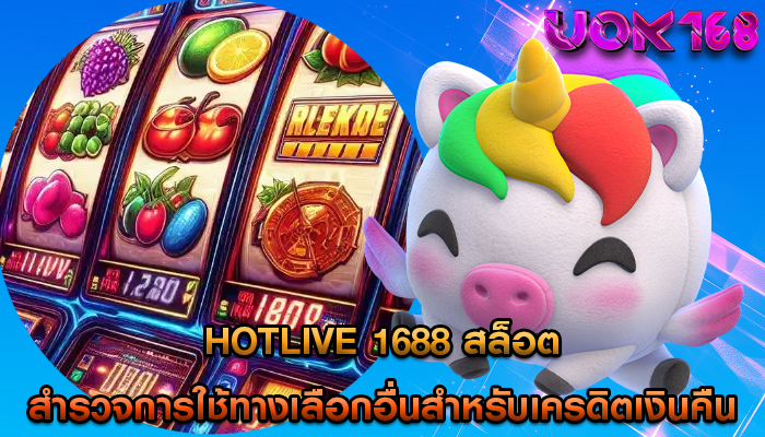 hotlive 1688 สล็อต สำรวจการใช้ทางเลือกอื่นสำหรับเครดิตเงินคืน