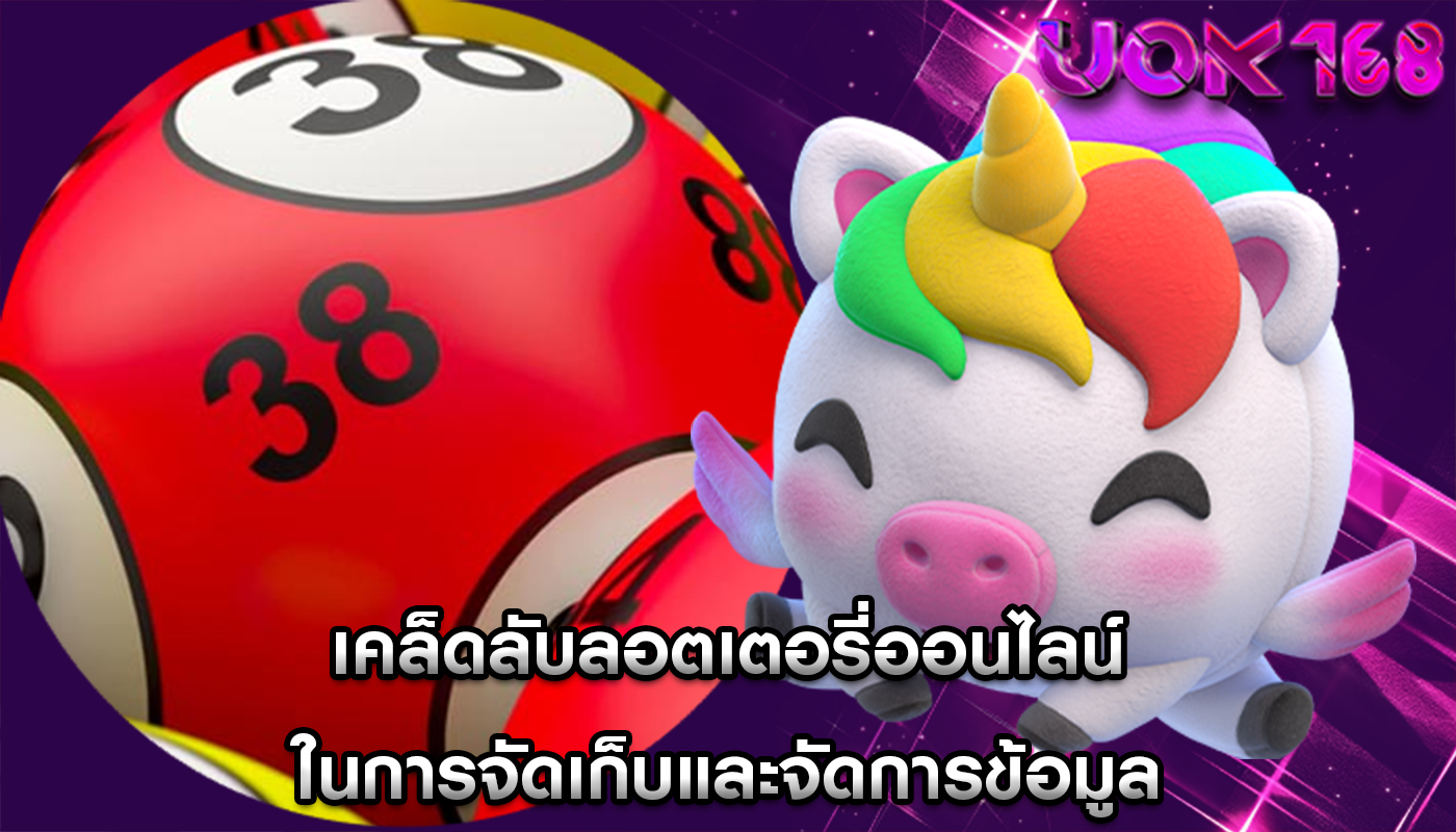 เคล็ดลับลอตเตอรี่ออนไลน์ ในการจัดเก็บและจัดการข้อมูล