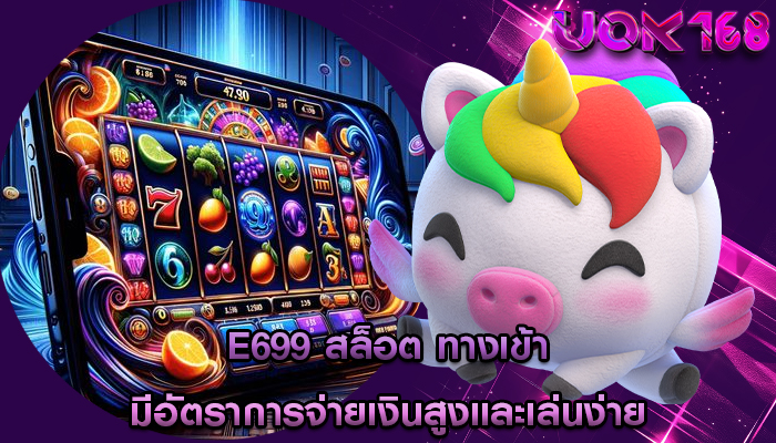 e699 สล็อต ทางเข้า มีอัตราการจ่ายเงินสูงและเล่นง่าย