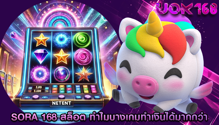 sora 168 สล็อต ทำไมบางเกมทำเงินได้มากกว่า