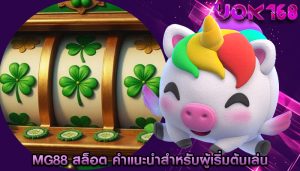 mg88 สล็อต คำแนะนำสำหรับผู้เริ่มต้นเล่น