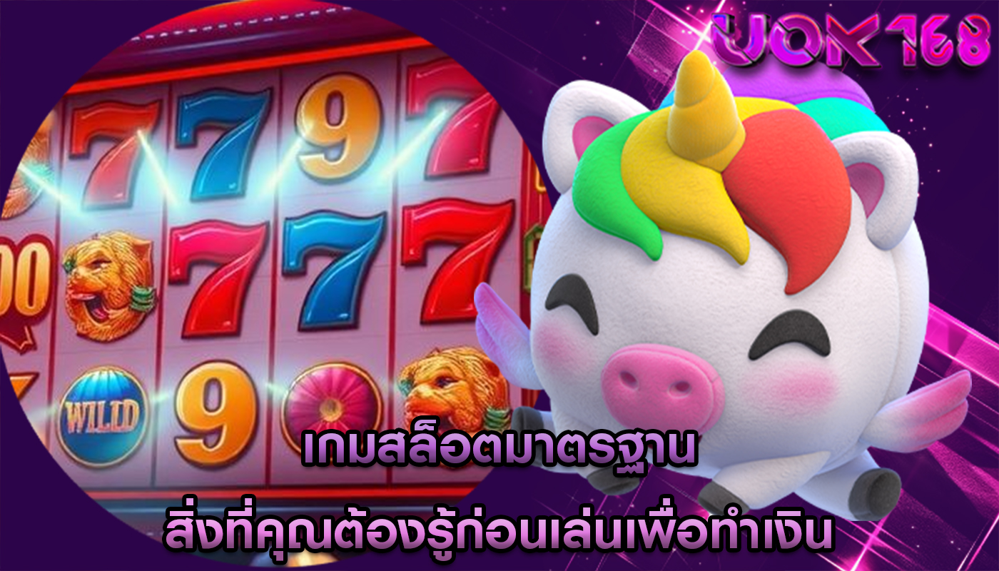 เกมสล็อตมาตรฐาน สิ่งที่คุณต้องรู้ก่อนเล่นเพื่อทำเงิน