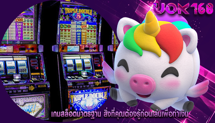 เกมสล็อตมาตรฐาน สิ่งที่คุณต้องรู้ก่อนเล่นเพื่อทำเงิน